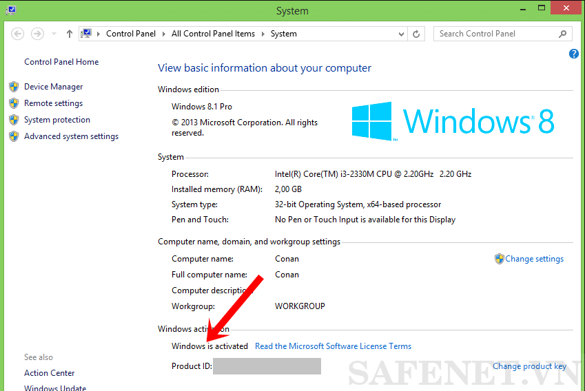 Cách 3 Active win 8.1-B3_result