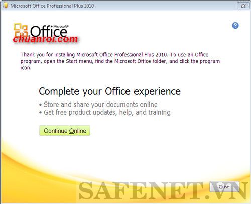 cài đặt office 2010 toolkit v2.0-B5_result